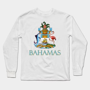 Bahamas - Coat of Arms Design Long Sleeve T-Shirt